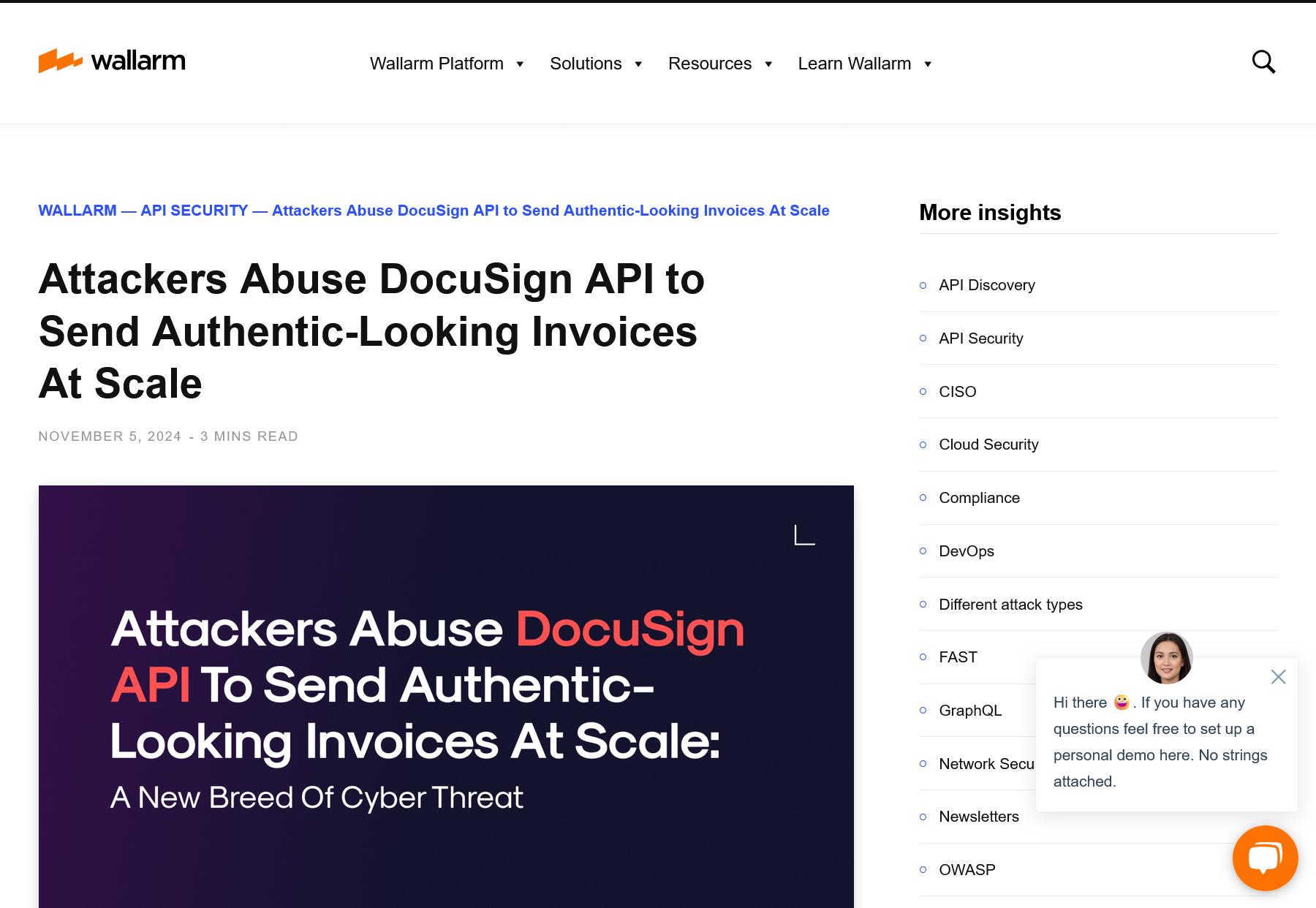 Attackers Abuse DocuSign API to Send Authentic-Looking Invoices At Scale