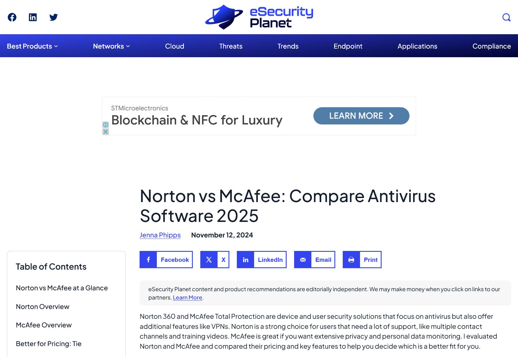 Norton vs McAfee: Compare Antivirus Software 2025