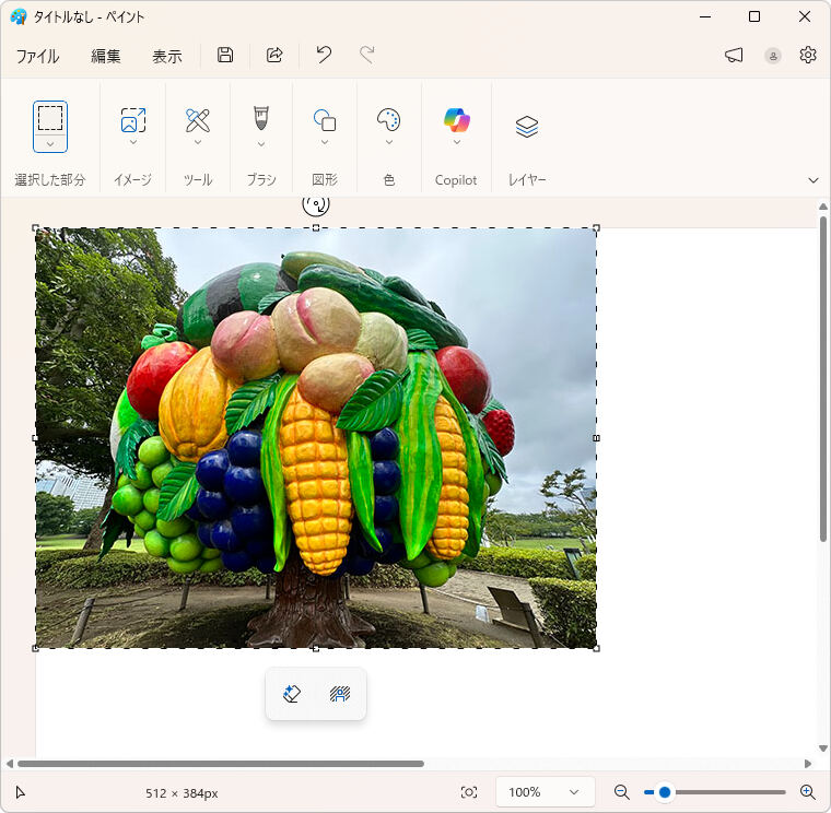 図3:クリップボードへの画像のコピー