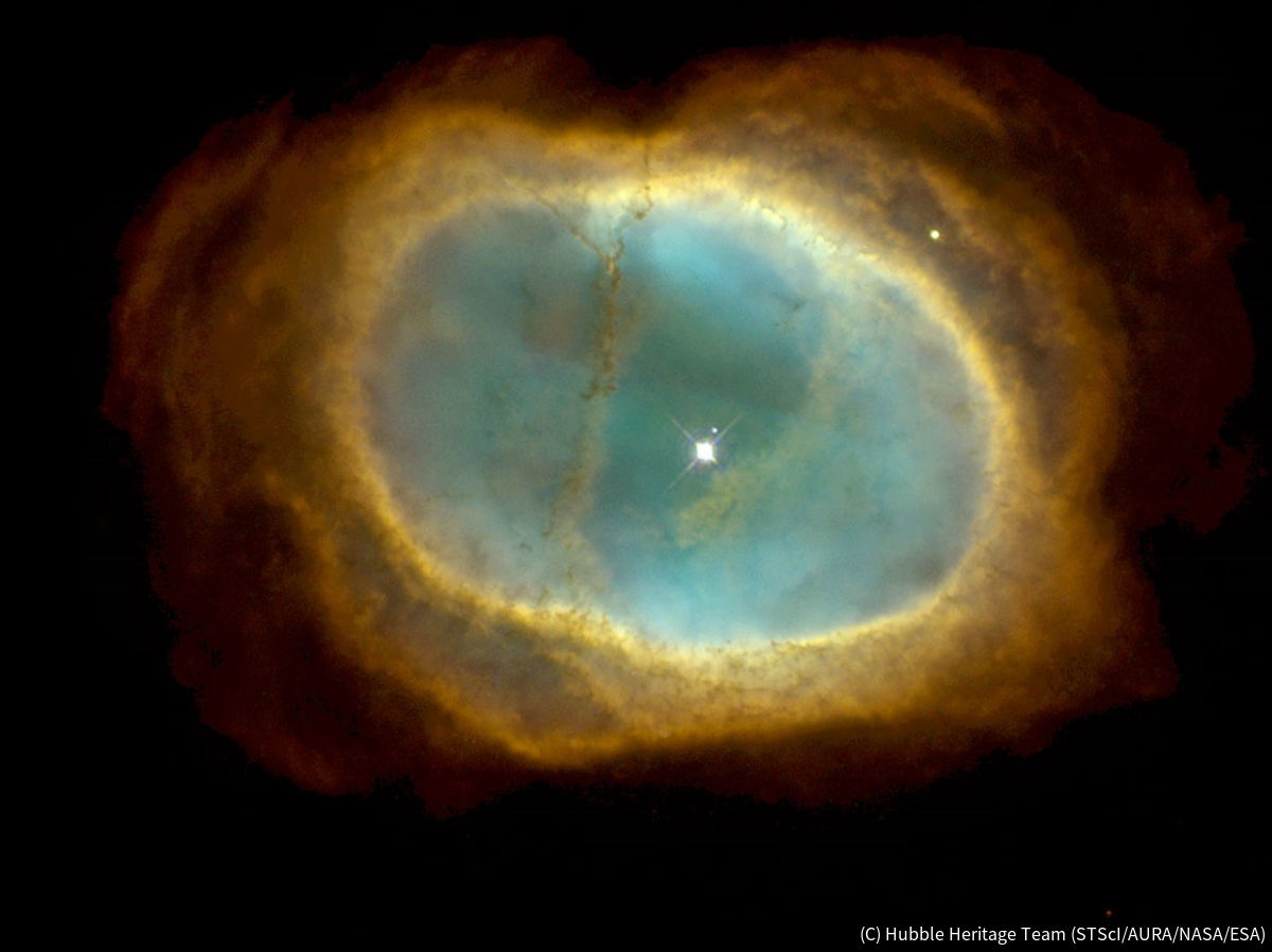 ハッブル宇宙望遠鏡が1998年に撮影した南のリング星雲