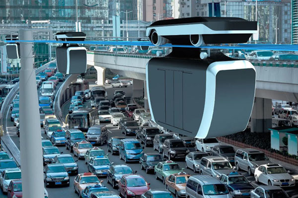 近未来テクノロジー見聞録 第129回 都市部の渋滞解消に期待、自走式ロープウェイ「Zippar」とは？