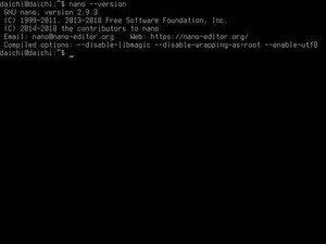 Windowsユーザーに贈るLinux超入門 第23回 Vimより簡単なエディタ「nano」を使ってみよう