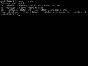 Windowsユーザーに贈るLinux超入門 第23回 Vimより簡単なエディタ「nano」を使ってみよう