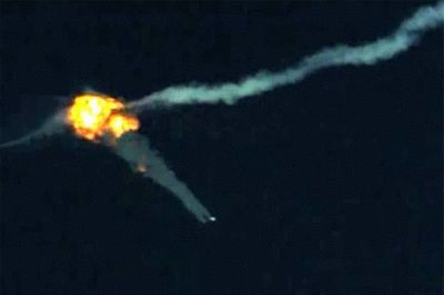 PAC-3 MSEが弾道ミサイルのテスト中にターゲットを攻撃している様子(PATRIOT Advanced Capability-3 Missile Segment Enhancement)　写真：US Army