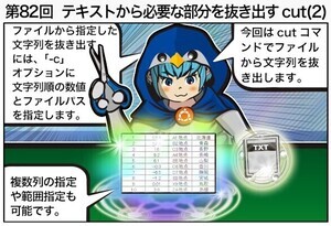 なんとなくコマンド 第82回 テキストから必要な部分を抜き出すcut (2)