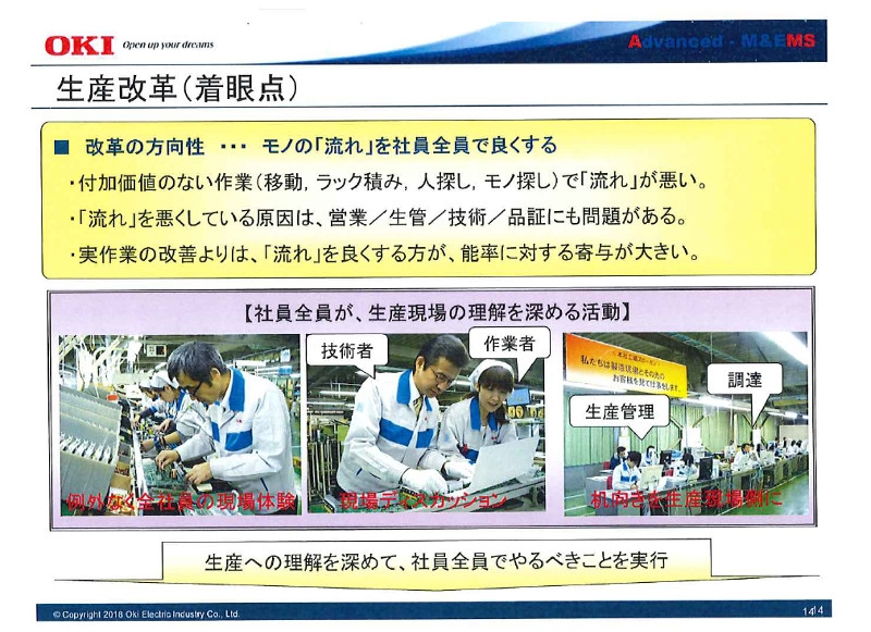 OKIテクノパワーシステムズ　生産改革