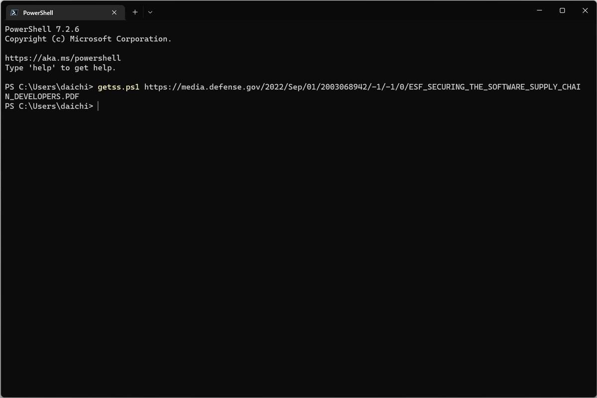getss.ps1でPDFのスクリーンショットの取得を試みる