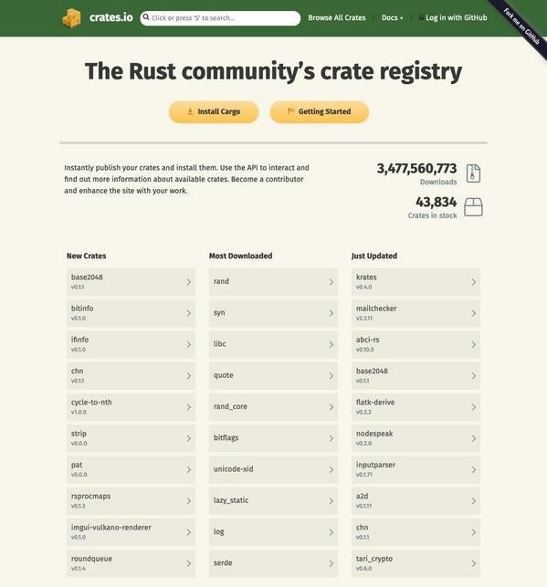 crates.io: Rust Package Registry