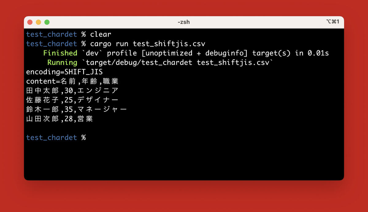 引数として与えたファイルを読み込んでエンコーディングを判定してテキストを表示する