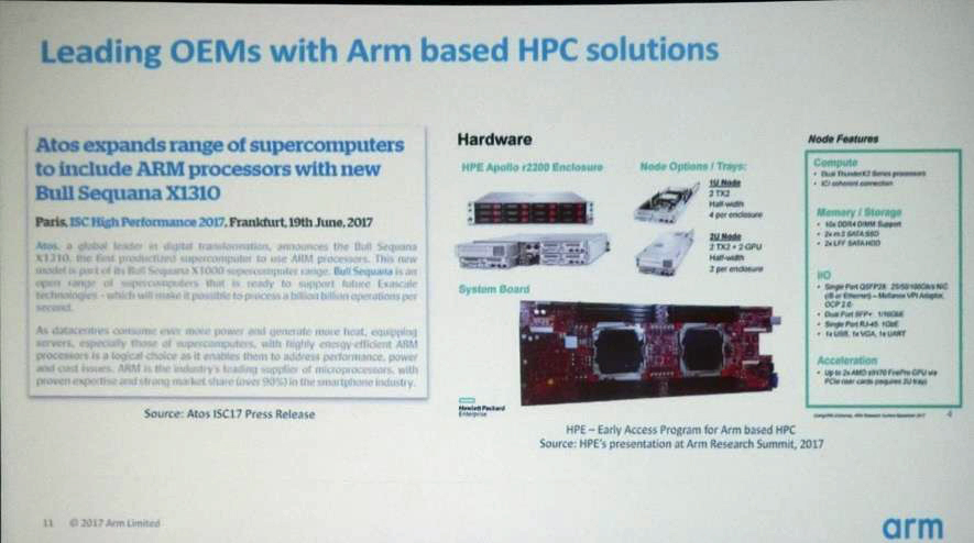 AtosのX1310のISC17でのプレスリリース