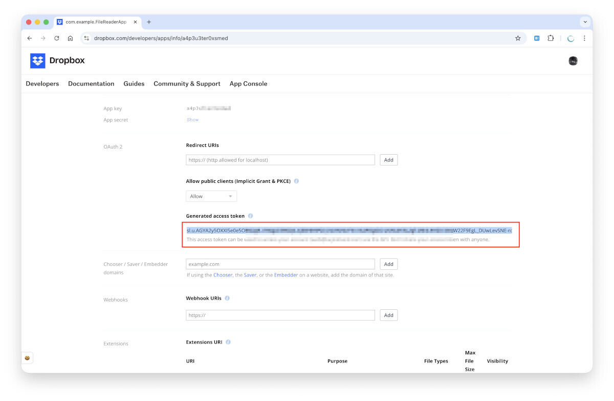 アクセストークンを作成しよう