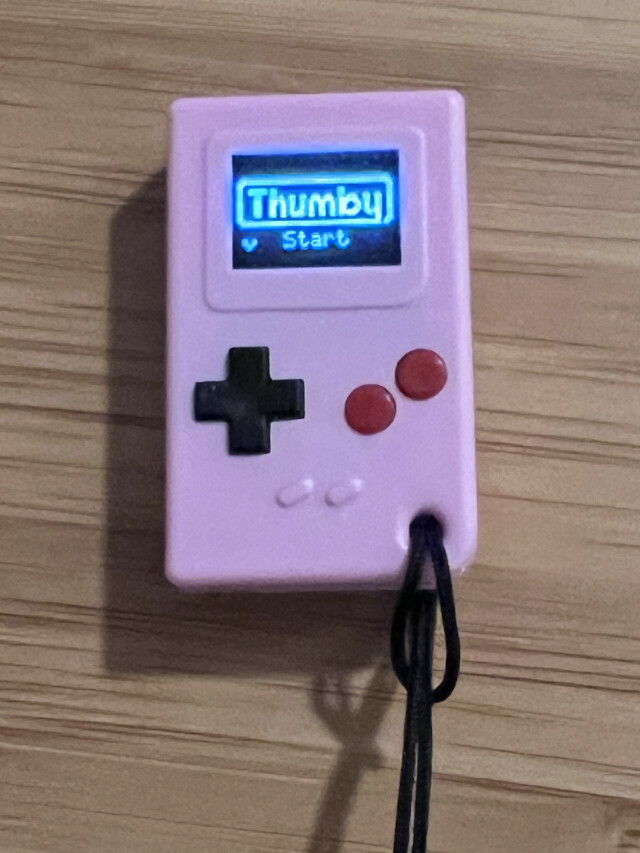 Thumbyの電源を入れたところ