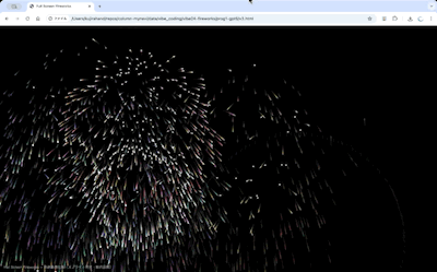 追加の指示で華やかさが増した花火の打ち上げプログラム