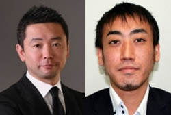 Cylance Japan 最高技術責任者 乙部 幸一朗氏(左)、 エムオーテックス カスタマーサクセス本部 カスタマー戦略課 MOTEX-CSIRT 丸山悠介氏(右)