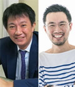 左：久月 専務取締役 横山 久俊 氏 右：mgn 大串 肇 氏
