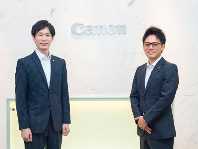 （左）キヤノンマーケティングジャパン株式会社 セキュリティソリューション企画本部 サイバーセキュリティ技術開発センター サイバーセキュリティ技術検証課 西村 亮氏、（右）キヤノンマーケティングジャパン株式会社 セキュリティソリューション企画本部 サイバーセキュリティ技術開発センター サイバーセキュリティ市場サポート課 吉野 央樹氏