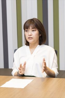 インタビューに答える遠藤 恵氏