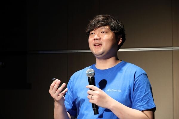 講義中の松本氏