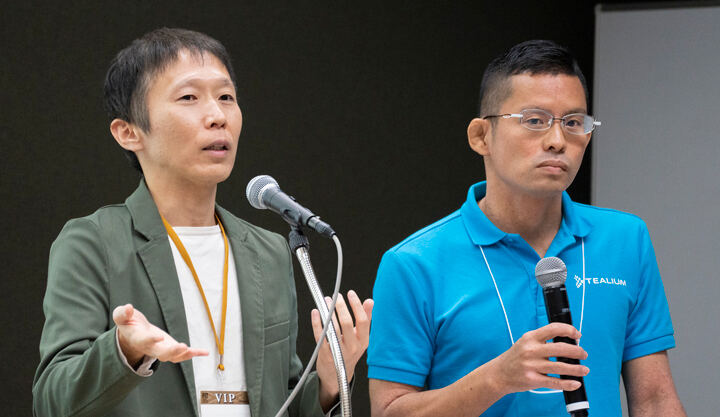 （写真）常陽銀行　市川 友英氏、Tealium Japan 　石垣 謙氏