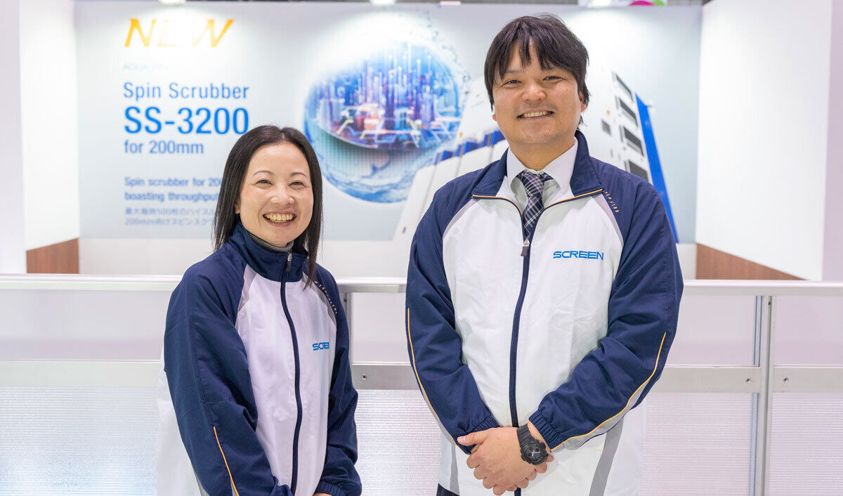 （左から）SCREENセミコンダクターソリューションズ　R&D戦略統轄部 情報戦略部　岩本花子氏、前田主悦氏