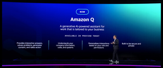 (写真)Amazon Q発表のようす