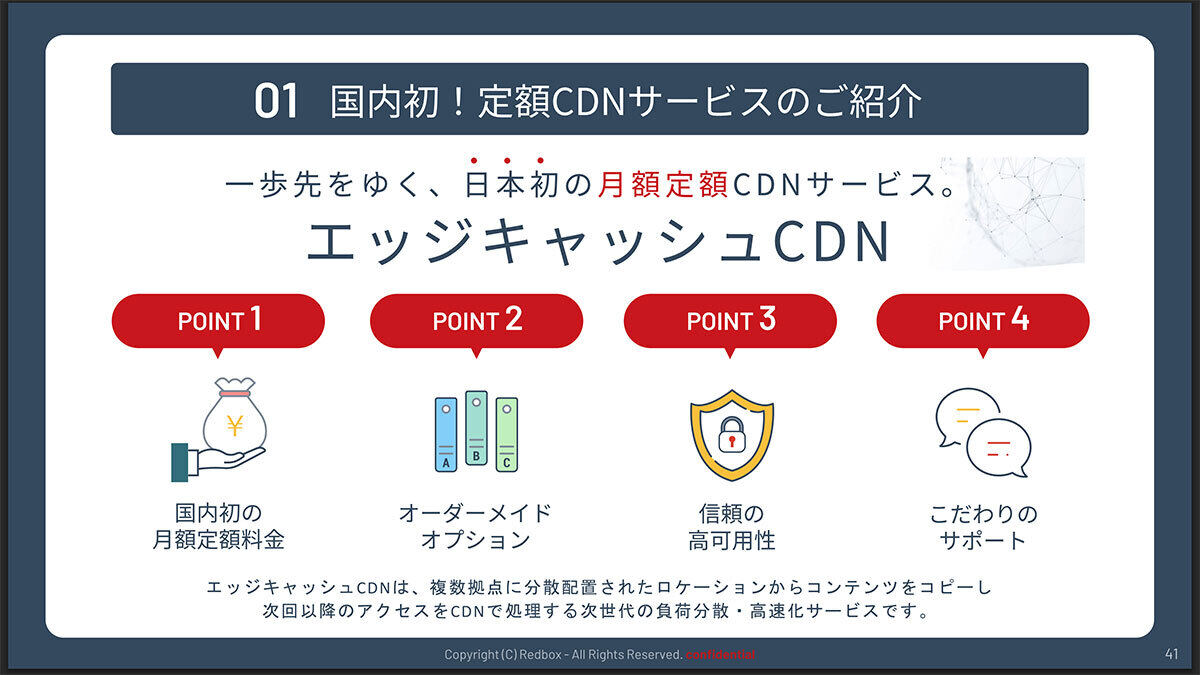 （図版）定額CDNサービスの紹介