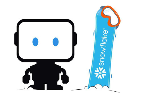 DataRobotのキャラクター　Snowflake　コラボ