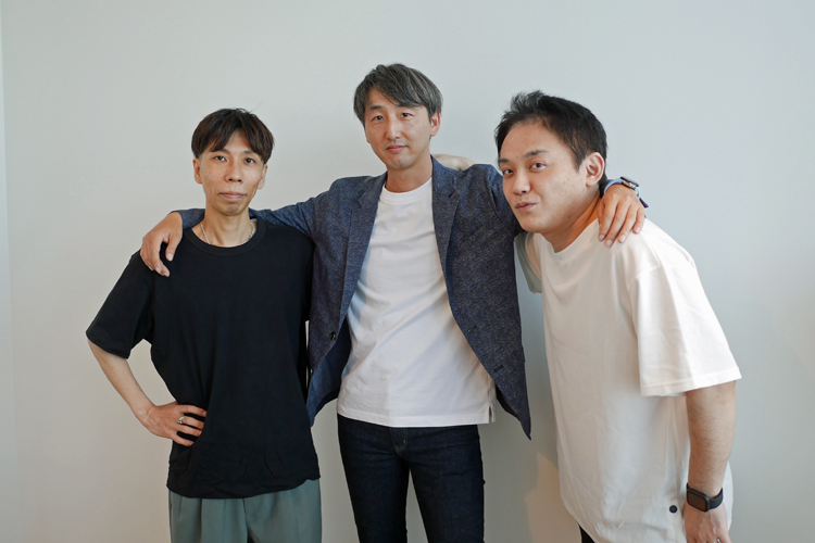 （写真）株式会社ルチェントス　柳田氏、矢野氏、石鍋氏