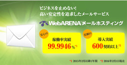 WebARENAメールホスティング