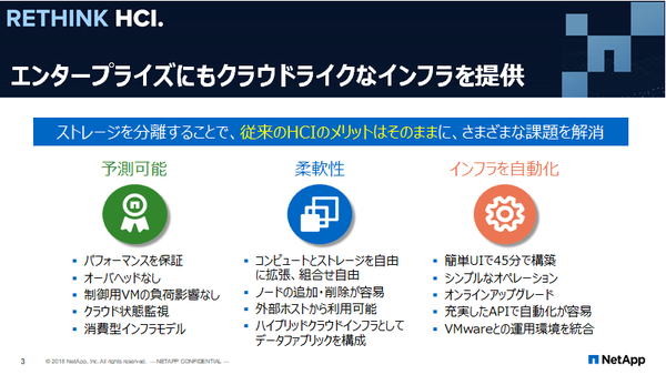 ストレージ層の分離により、コアITにおける利用にも耐え得る信頼性を有する