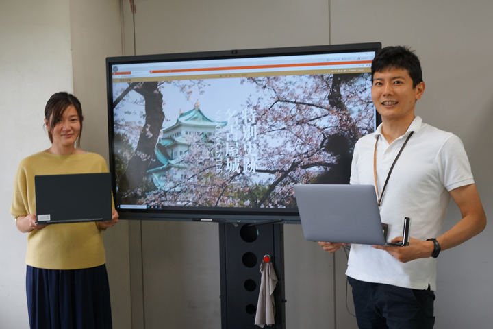 名古屋市役所 総務局 行政部 デジタル改革推進課 技師 内田 奈穂 氏、名古屋市役所 総務局 行政部 デジタル改革推進課 主事 大田 集 氏