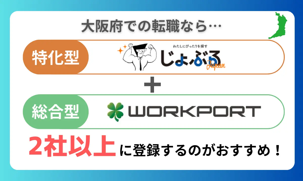 大阪府への転職で利用したいおすすめの転職エージェント2つ