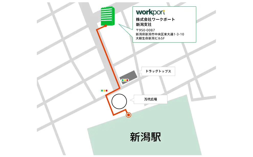 ワークポートの新潟県の面談拠点