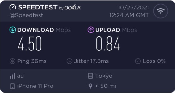 Speed Wi-Fi 5G X11通信速度 class=