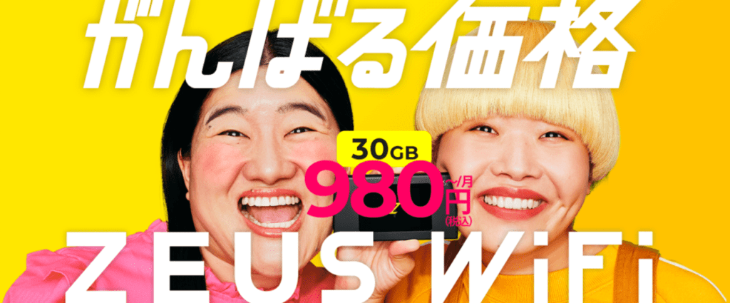 がんばる価格ZEUSWiFi