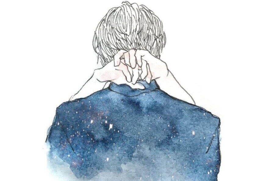 バックハグ イラスト