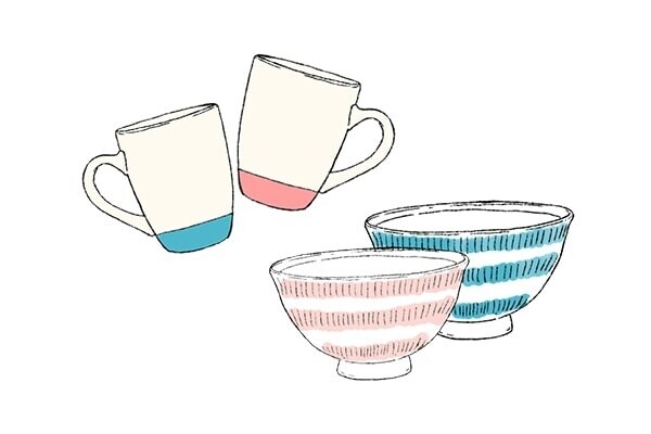 男性がもらってうれしいお揃いプレゼント（ペアのお茶碗やマグカップ）
