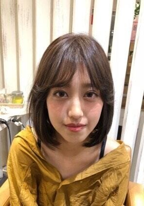 ダブルバング スタイリング