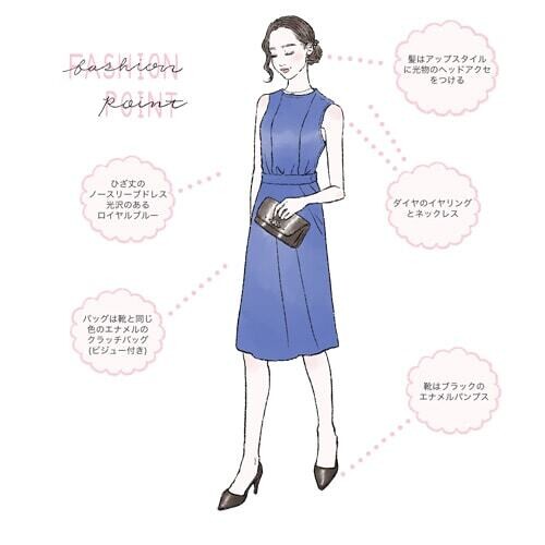 夜の結婚式＆披露宴の服装