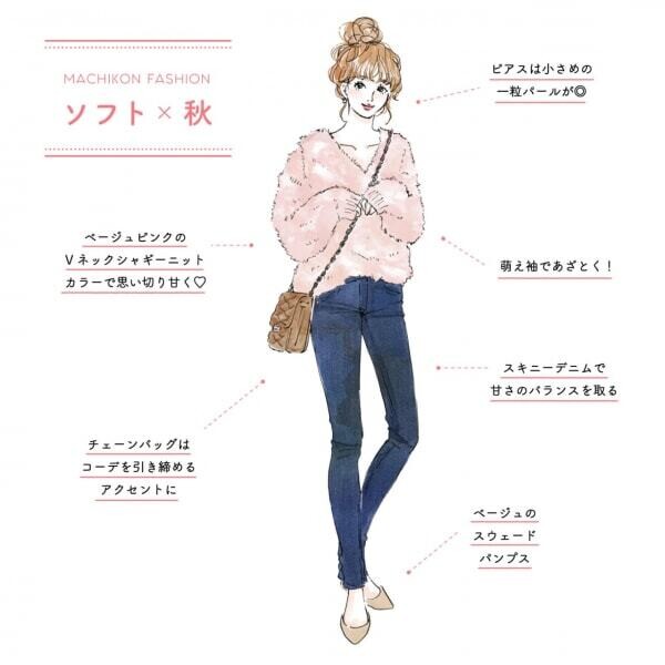 街コンの秋ファッション（ソフトな印象の女性向け）