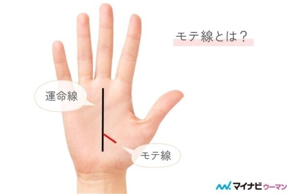 手相のモテ線とは？