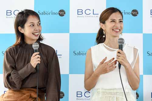 (左)NANAさん、(右)安田美沙子さん
