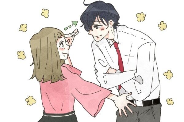 身長差カップル イラスト