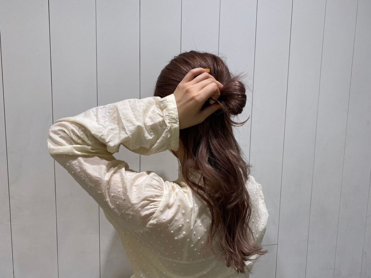 ハーフアップ アレンジ