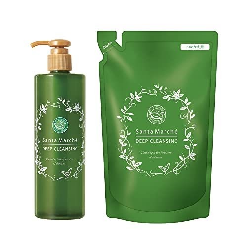 【医薬部外品】サンタマルシェ 薬用ディープクレンジング本体+詰め替えセット (400g+330g)
