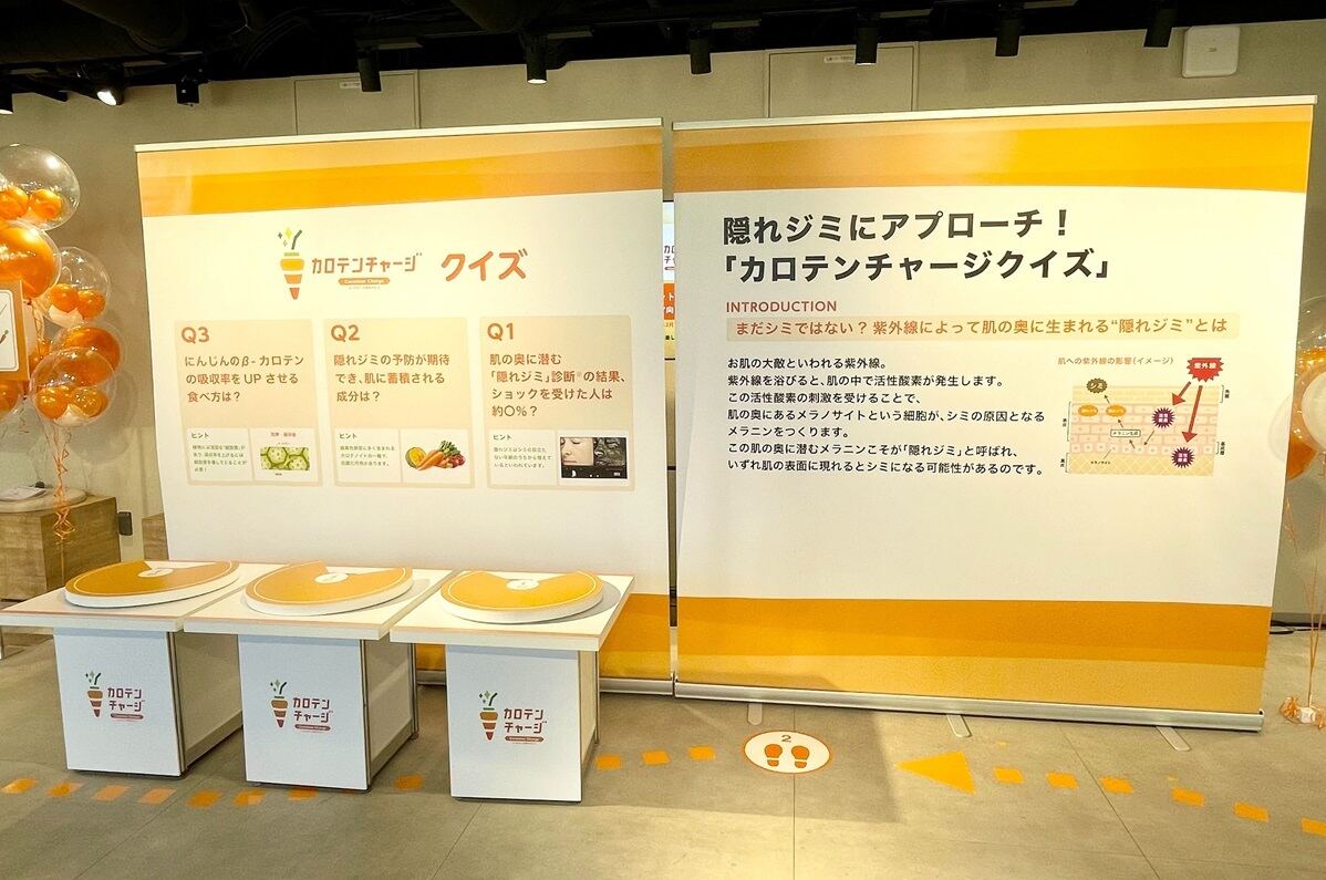 隠れジミとβ‐カロテンへの理解を深めるクイズ