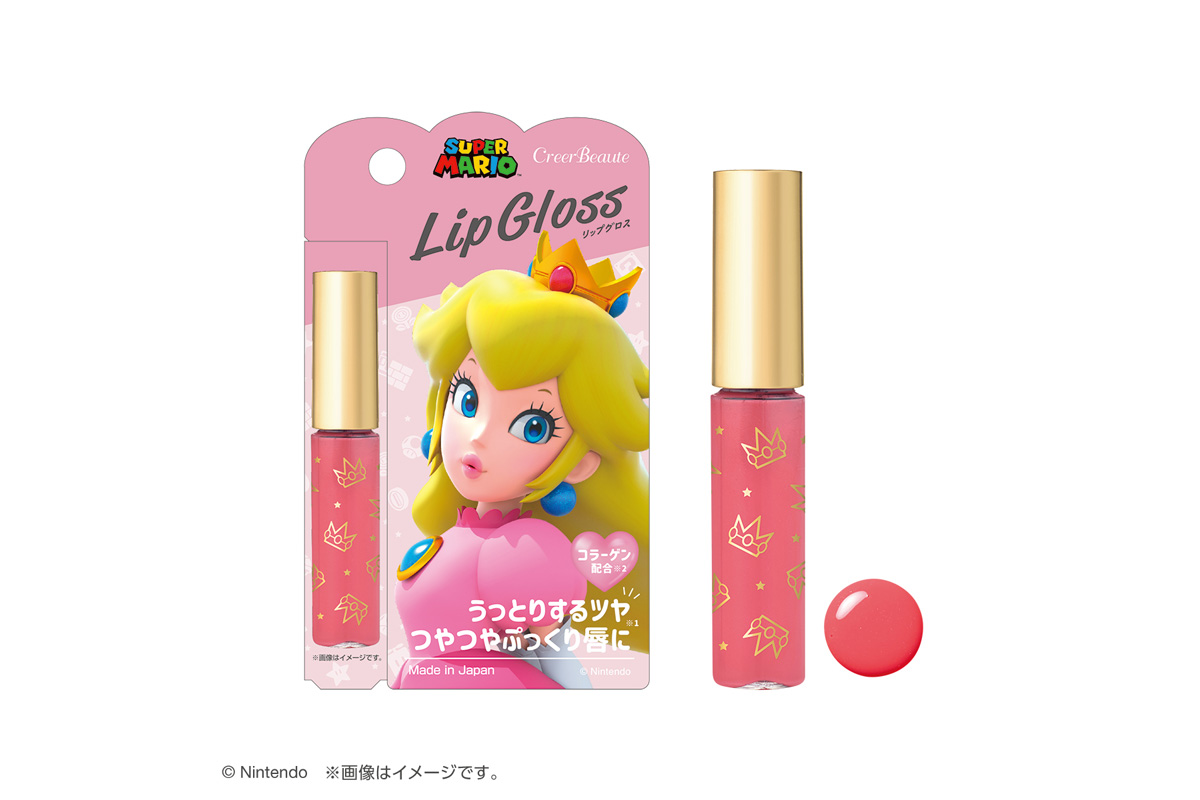 「スーパーマリオ ピーチ姫 リップグロス」(1,650円)