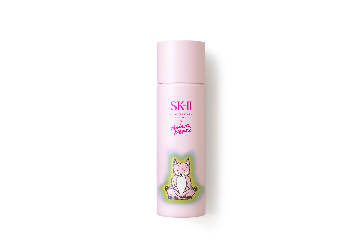 「SK-II フェイシャル トリートメント エッセンス×MAISON Kitsuné ホリデー リミテッド エディション(ピンク)」