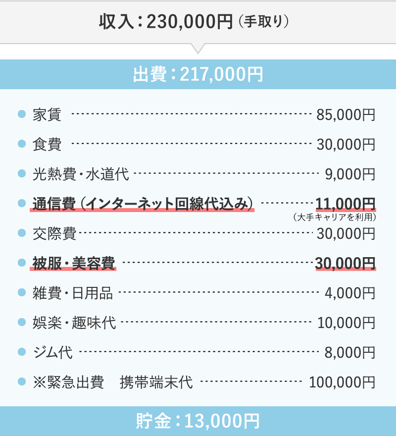 Tさんの家計簿