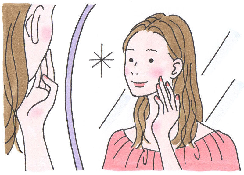 イラスト：短期集中ケアでも美肌を追究！
